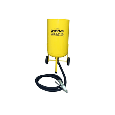 Uni-ram U100-S Economy Pressure Sand Blaster with Safety Shut-Off and 8 ft Hose