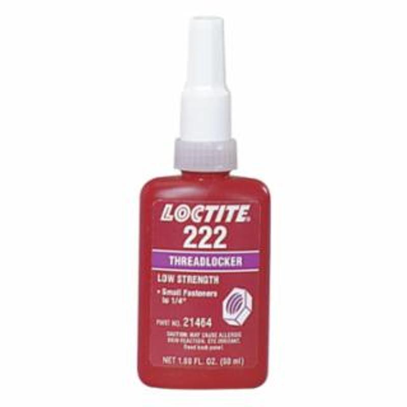 Loctite 222™ Threadlocker, Low Strength/Small Screw, 10 mL, Purple