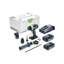 Load image into Gallery viewer, Festool QUADRIVE Cordless Hammer Drill TPC 18/4 Set w/ 4.0Ah Battery Kit 577626