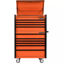 Load image into Gallery viewer, Extreme Tools® DX Series 41"W x25"D 4 Drawer Top Chest & 6 Drawer Roller Cabinet Combo