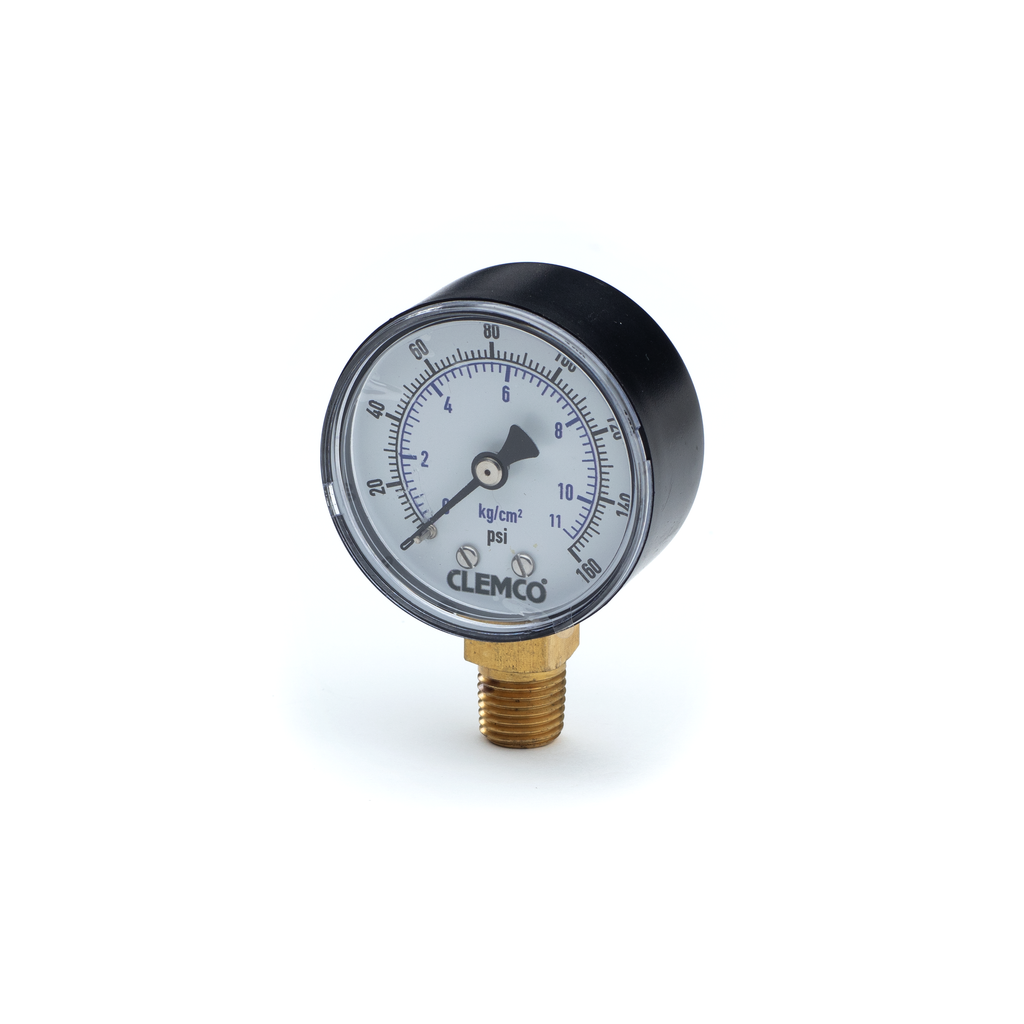 Clemco 00024 Pressure Gauge  (0-160 btm mnt)