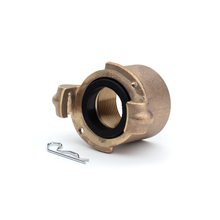Load image into Gallery viewer, CF Brass Quick Coupler for 1-1/4 inch thread nipple