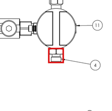 Load image into Gallery viewer, Binks 0114-016059 NIPPLE -- Ref 4, Maple 3/36 Pump Manual 77-3355 EN [ English ]