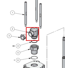 Load image into Gallery viewer, Binks 0115-010059 SOLVENT CUP -- Ref 2, MX412 &amp; MXL412 Pump Manual 77-3202 EN [ English ]