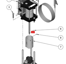 Load image into Gallery viewer, Binks 0115-010099 ROD CLIP -- Ref 6 •, MX412 &amp; MXL412 Pump Manual 77-3202 EN [ English ]