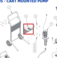 Load image into Gallery viewer, Binks 0115-010179 WALL BRACKET -- Ref 2, MX1205 &amp; MXL1205 Pump Manual - 77-3204 EN [ English ]
