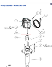 Load image into Gallery viewer, Binks 0115-010215 Air Motor Repair Kit -- Ref 1, MX68XXPU-SMX Pump Manual 77-3285 EN [ English ]
