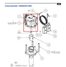 Load image into Gallery viewer, Binks 0115-010301 Air Motor Repair Kit -- Ref 1, MX68XXPU-SMX Pump Manual 77-3285 EN [ English ]