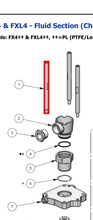 Load image into Gallery viewer, Binks 0115-010646 PUMP TIE ROD -- Ref 1, MX412 &amp; MXL412 Pump Manual 77-3202 EN [ English ]