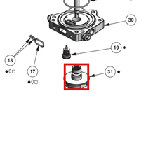Load image into Gallery viewer, Binks 0115-010657 MOTOR ROD CARTRIDGE ASSEMBLY -- Ref 31 ●, MX1205 &amp; MXL1205 Pump Manual - 77-3204 EN [ English ]