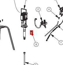 Load image into Gallery viewer, Binks 0115-010669 INLET FITTING -- Ref 8, MX412 Pump System Manual 77-2912 EN [ English ]