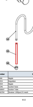 Load image into Gallery viewer, Binks 0115-010697 Suction Tube -- Ref 5, DX 200-3 Diaphragm Pump Manual - 77-3220 [ English ]