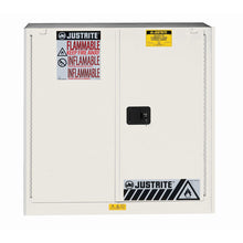 Load image into Gallery viewer, White 30 Gallon Flammable Safety Cabinet | 2 Self-Close Doors | 893025 | Justrite - image 1