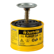 Load image into Gallery viewer, 1 Pt Steel Plunger Dispensing Can | Perforated Pan Screen | 10018 | Justrite - image 1