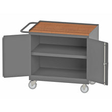Load image into Gallery viewer, Durham Mobile Bench Cabinet, 1 Shelf, Hard Board Top, 24-1/4 x 42-1/8 x 36-3/8 - image 1
