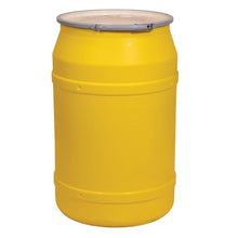 Load image into Gallery viewer, Yellow 55 Gal Poly Drum Metal Lever-Lock | Bung Holes | 1656MBG2 - 1656MBG2 - image 1