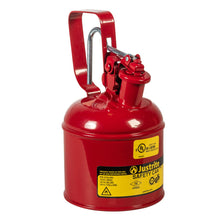 Load image into Gallery viewer, 1 Quart Red Type I Steel Safety Can | Flammables | 10101 | Justrite - image 1