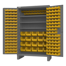 Load image into Gallery viewer, Durham Cabinet, 12 Gauge, 3 Shelves, 164 Yellow Bins, 48 x 24 x 78 - image 1