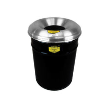 Load image into Gallery viewer, Cease-Fire® Waste Receptacle With Aluminum Head | 15 Gallon, Black | 26615K | Justrite - image 1