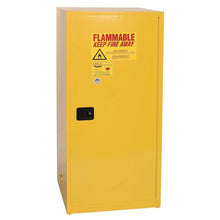 Load image into Gallery viewer, Yellow 60 Gal Flammable Liquid Cabinet | 2 Shelves, 1 Door, Self Close | 6110X | Justrite - image 1