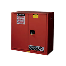 Load image into Gallery viewer, Red 40 Gallon Combustibles Safety Cabinet | 1 Bi-Fold Self-Close Door | 893091 | Justrite - image 1
