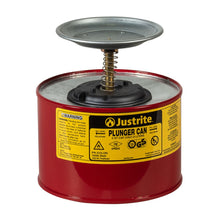 Load image into Gallery viewer, 2 Qt Steel Plunger Dispensing Can | Perforated Pan Screen | 10208 | Justrite - image 1