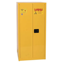 Load image into Gallery viewer, Yellow 60 Gal Flammable Liquid Cabinet | 2 Shelves, 2 Door, Self Close | 6010X | Justrite - image 1