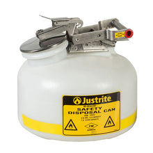 Load image into Gallery viewer, HDPE Liquid Disposal Safety Can | White, 2 Gal | 12751 | Justrite - image 1