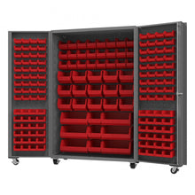 Load image into Gallery viewer, Durham Mobile Bin Cabinet, 14 Gauge, 168 Bins, 48 x 24 x 76 - image 1