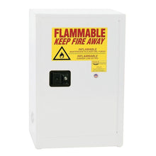 Load image into Gallery viewer, White 12 Gal Flammable Liquid Cabinet | Space Saver | 1 Shelf, 1 Door, Self Close | 1924XWHTE - 1924XWHTE - image 1