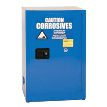 Load image into Gallery viewer, Blue 12 Gal 1 Shelf 1 Door Metal Corrosive Safety Cabinet Manual Close | CRA1925X - CRA1925X - image 1