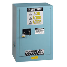 Load image into Gallery viewer, Blue 15 Gal Compac Corrosives Safety Cabinet | 1 Manual-Close Door | 891502 | Justrite - image 1