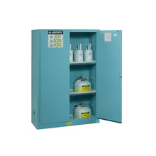 Load image into Gallery viewer, Blue 90 Gal Corrosives/Acids Safety Cabinet | 1 Bi-Fold Self-Close Door | 899082 | Justrite - image 1