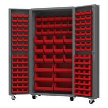 Load image into Gallery viewer, Durham Mobile Bin Cabinet, 14 Gauge, 132 Bins, 36 x 24 x 76 - image 1