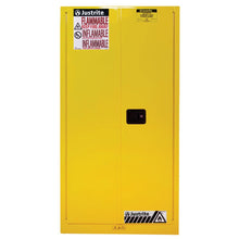 Load image into Gallery viewer, 60 Gal Yellow Flammable Safety Cabinet | 2 Self-Close Doors | 896020 | Justrite - image 1