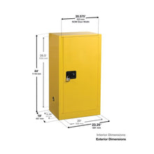Load image into Gallery viewer, U.S. Navy Safety Cabinet - 15 Gal, Yellow – 8915207 - 8915207 - image 1