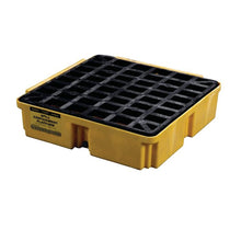 Load image into Gallery viewer, Yellow 1 Drum Modular Spill Containment Platform With Drain | 1633D - 1633D - image 1