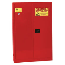 Load image into Gallery viewer, Red, 45 Gal Flammable Liquid Cabinet, 2 Shelves, 2 Door, Self Close | 4510XRED | Justrite - image 1
