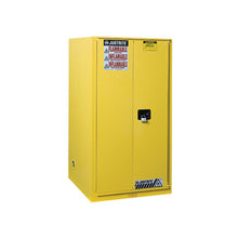 Load image into Gallery viewer, Yellow 90 Gal Flammable Cabinet | 1 Bi-Fold Self-Close Door |899080 | Justrite - image 1