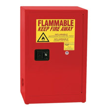 Load image into Gallery viewer, Red 12 Gal Flammable Liquid Cabinet | Space Saver | 1 Shelf, 1 Door, Self Close | 1924XRED - 1924XRED - image 1