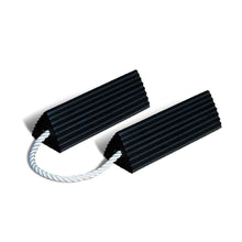 Load image into Gallery viewer, 12" Rubber Aircraft Wheel Chocks, Roped Pair | RC5512-P - RC5512-P - image 1