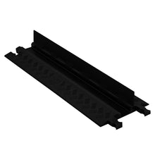 Load image into Gallery viewer, 1-Channel Low-Profile Cable Protector System, Protects up to .75" Dia. Lines, Black, Guard Dog | GD1X75-ST-B/B | Checkers-Safety - image 1