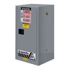 Load image into Gallery viewer, 15 Gal Gray Flammable Safety Cabinet | 1 Manual Close Door | 891503 | Justrite - image 1