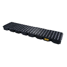 Load image into Gallery viewer, Black 4 Drum Modular Spill Containment Platform With Drain IL | 1647BD - 1647BD - image 1