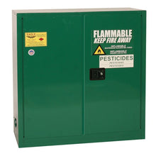 Load image into Gallery viewer, Green 30 Gal Pesticide Safety Cabinet Self Close | PEST3010X | Justrite - image 1