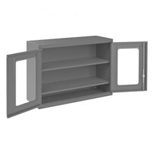 Load image into Gallery viewer, Durham Wall Mountable Storage Cabinet, 2 Shelves, Clearview doors,  35-7/8 x 13-11/16 x 27 - image 1
