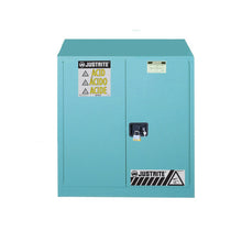 Load image into Gallery viewer, Blue 30 Gal Corrosives/Acids Safety Cabinet | 2 Manual-Close Doors | 893302 | Justrite - image 1