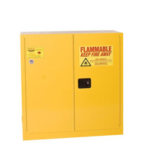 Load image into Gallery viewer, Yellow 30 Gal Flammable Liquid Cabinet | 1 Shelf, Sliding Self Close | 1930X | Justrite - image 1