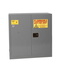 Load image into Gallery viewer, Gray, 30 Gal Flammable Liquid Cabinet, 1 Shelf, 2 Door, Self Close | 3010XGRAY - 3010XGRAY - image 1