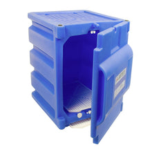 Load image into Gallery viewer, Blue Plastic Countertop Corrosives Cabinet | 1 Manual Close Door | 24080 | Justrite - image 1
